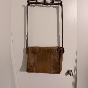Vintage Coach Leather Messenger Bag.